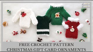 Ugly Sweater Gift Card Holder  Ornament for Christmas  Right handed [upl. by Cesar]