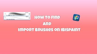 How to find and import brushes on ibispaint [upl. by Ennavoj33]