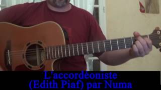 Laccordéoniste Edith Piaf reprise guitare voix 1940 [upl. by Duyne]