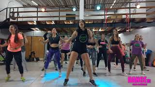 POLLERA COLORA Coreografia Cumbia DANCEfitZumba [upl. by Siocnarf]