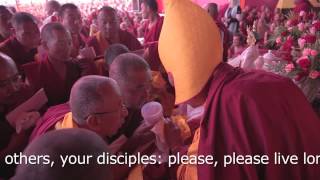 Lama Zopa Rinpoche Long Life Puja in Bodhgaya India January 2012 [upl. by Okeim]