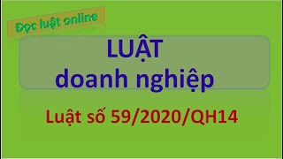 Đọc luật  Bản full Luật doanh nghiệp mới nhất  Luật năm 2020 có hiệu lực năm 2021 2022 [upl. by Mikihisa277]