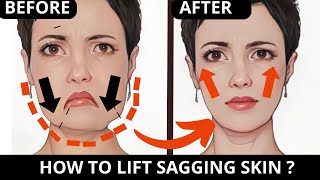 🛑 FACE EXERCISES FOR SAGGING SKIN JOWLS LAUGH LINES FOREHEAD WRINKLES MOUTH LINES FROWN LINES [upl. by Prowel]