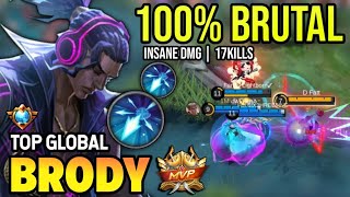 BRODY BEST BUILD 2023  TOP GLOBAL BRODY GAMEPLAY  MOBILE LEGENDS✓ [upl. by Suedama844]