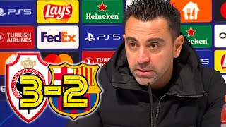 RUEDA PRENSA XAVI ROYAL ANTWERP 32 FC BARCELONA [upl. by Ecnahoy]