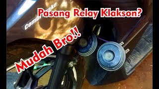 Cara paling mudah dan aman pasang relay klakson pada Honda Vario [upl. by Lubet]