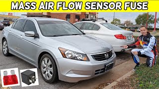 HONDA ACCORD MASS AIR FLOW SENSOR FUSE LOCATION MAF SENSOR FUSE 2008 2009 2010 2011 2012 [upl. by Fe]