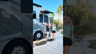 We bought our 2nd RV lot Set up our new winter home with us 🌴 motorhome rv newhome travel [upl. by Eelarol]