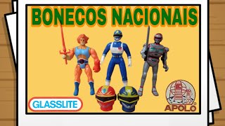 Bonecos Nacionais  Thundercats e Jaspion da Glasslite e Changeman da Apolo  Fred Toys [upl. by Neitsirk348]