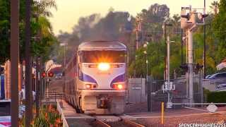 HD HIGH SPEED Amtrak Trains in Encinitas CA November 9th 2013  3 BONUS SHOTS [upl. by Peggie243]