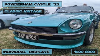 Powderham Castle Historic Vehicle Gathering 2023  Part 3 1920s2000s [upl. by Coleville494]