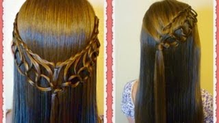 Feather Chain Braid Hairstyles Hair4myprincess [upl. by Obelia]