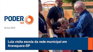 Lula visita escola da rede municipal em Araraquara SP [upl. by Imray]