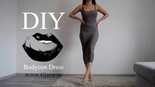 DIY Bodycon dress  Tijana Arsenijevic [upl. by Aicena]