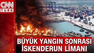 İskenderun Limanında yangın neden çıktı nasıl söndürüldü [upl. by Alake]