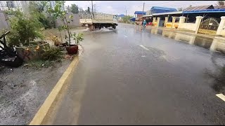 Remove all debris from the canal to release rainwater on congested public roads to prevent flooding [upl. by Adnoluy]