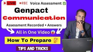 Live Test  Genpact English online assessment  Watch And start Test [upl. by Enorej350]