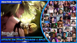 Attack on Titan Season 1 Episode 17 Reaction Mashup  進撃の巨人 shingekinokyojin attackontitan aot [upl. by Eiaj824]