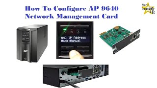 How To Configure AP 9640 Network Management Card [upl. by Iniretake952]