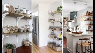 13 IDEAS DE REPISAS CON ESTILO QUE PUEDES HACER TU MISMA PARA GANAR ESPACIO EN TU COCINA [upl. by Lanoil]