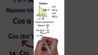 Como calcular x 📐Razones trigonométricas shorts [upl. by O'Doneven]