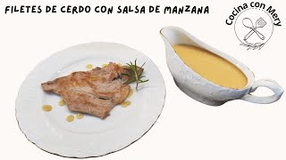 filetes de cerdo con salsa manzana [upl. by Durman672]