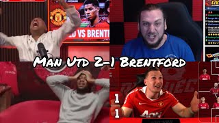 MAN UTD FAN REACTION TO DRAMATIC WIN AGAINST BRENTFORD MAN UNITED 21 BRENTFORD [upl. by Natek]