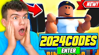 NEW ALL WORKING CODES FOR STRONGMAN SIMULATOR IN 2024 ROBLOX STRONGMAN SIMULATOR CODES [upl. by Blynn]