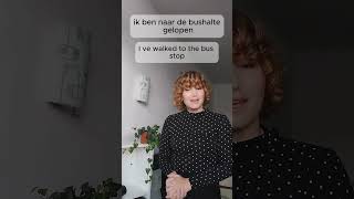 Learn Dutch verbs with me lopen present and past [upl. by Htor]