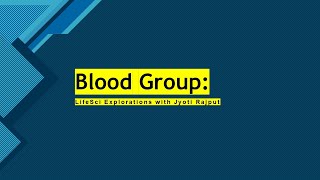 Blood group [upl. by Zelazny738]