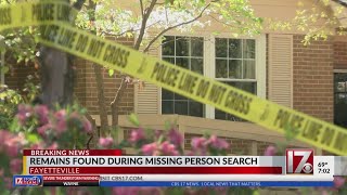 Skeletal human remains found during search for missing Fayetteville relatives [upl. by Vasyuta]