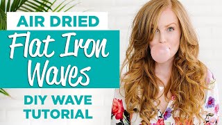 How to AirDried Flat iron Waves [upl. by Adnocahs]