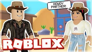 TURNING MY GIRLFRIEND INTO A COWGIRL  WILD WEST OBBY ROBLOX [upl. by Sivad]