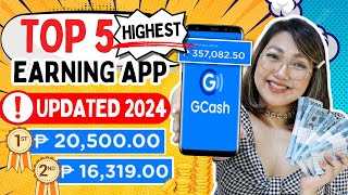 TOP 5 LEGIT AND HIGHEST EARNING APP 2024  I EARNED P20500 IN 1 APP WITH OWN PROOF GCASH amp PAYPAL [upl. by Buchheim]