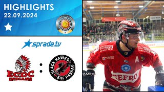 22092024  Highlights  ECDC Memmingen Indians vs EHF Passau Black Hawks [upl. by Nortal]