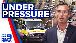 NSW Premier admits health system is ‘under pressure’ amid COVID19 surge  9 News Australia [upl. by Terr]