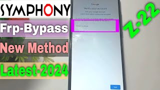 Symphony Z22 Frp Bypass New 2024  Symphoy Android 9101112 Frp Bypass New 2024 [upl. by Osicnarf464]