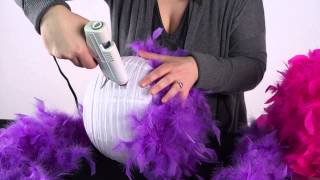 DIY Feather Pompoms [upl. by Sacken]