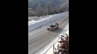 Rallye Monte Carlo 2013  ES 11 Sébastien Loeb [upl. by Ronnoc]