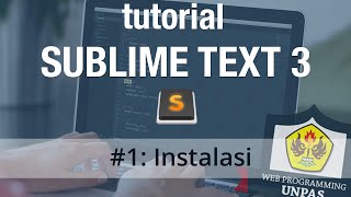 Tutorial Sublime Text 3  1 Instalasi [upl. by Vale]