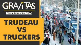 Gravitas Truckers protest turns into AntiTrudeau movement [upl. by Nonie]