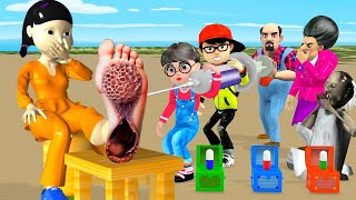 Scary Teacher 3D vs Squid Game Become Doctor Game cure Patients and 5 Time Challenge [upl. by Eiznekam425]