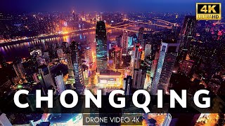 CHONGQING CITY CHINA 4K  Chongqing Incredible Infrastructure  Drone Video [upl. by Nawj]