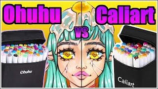 Ohuhu Markers VS Caliart Markers  Marker Review [upl. by Adnema603]