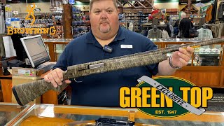 Travis Introduces The New Green Top Exclusive Browning A5 Shotgun with 24quot Mossy Oak Bottomland Camo [upl. by Malek]