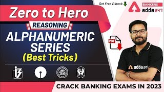 Alphanumeric Series Reasoning Tricks  Adda247 Banking Classes  Lec 13 [upl. by Jurkoic363]