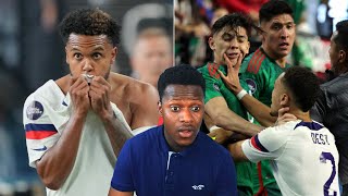 🇬🇧BRIT REACTS TO  USA vs Mexico  CONCACAF NATIONS LEAGUE SEMIFINAL [upl. by Ahsitahs]