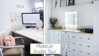 MAKEUP STUDIO TOUR 🔥 Ustawienia do nagrywania i moja kolekcja kosmetyków vintage❤️ [upl. by Giovanni446]