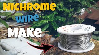 How To Make Homemade Nichrome Wire  instant science experiments [upl. by Harifaz]