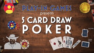 POKER Mastering 5 Card Draw Rules Strategies and Tips [upl. by Alleroif]